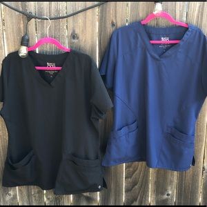 Barco scrub sets - black and blue